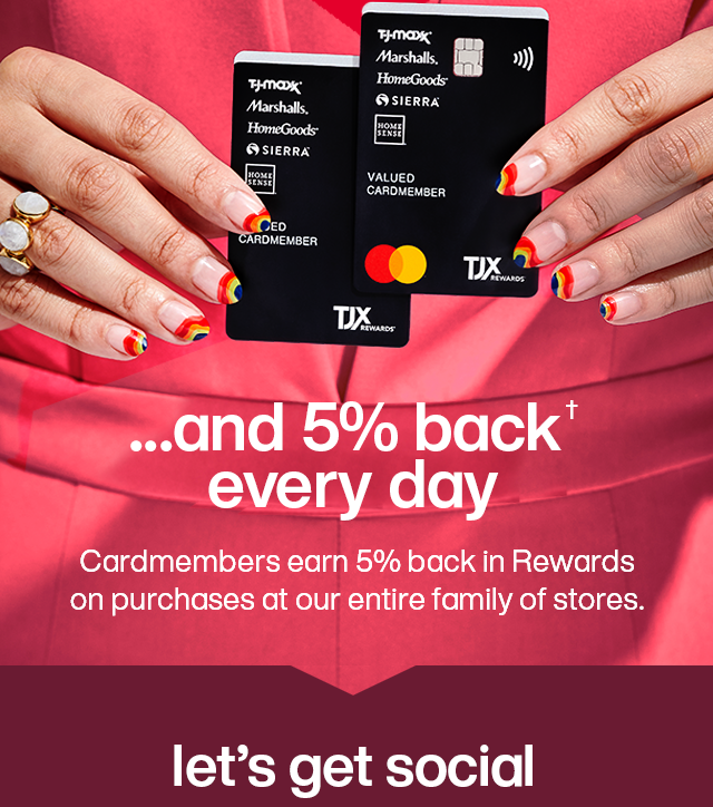 Cardmembers earn 5% back in Rewards